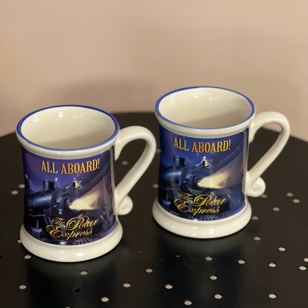 Warner Brothers The Polar Express 2016 All Aboard Christmas Holiday Mug Bundle